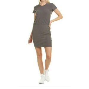 Standard James Perse T Shirt Dress - Olive 2/M